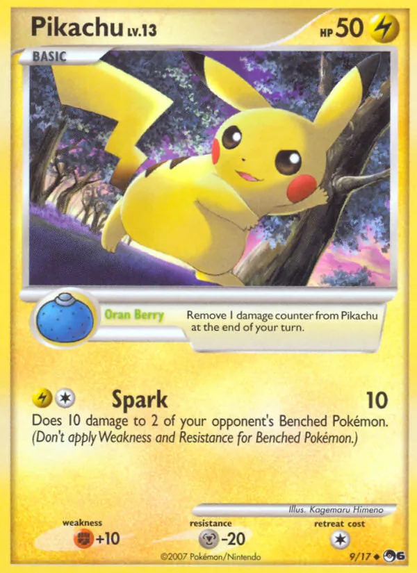 Pikachu — POP Series 6 #9 (Pokémon TCG card)