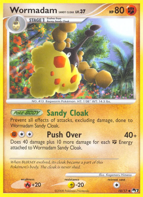 Wormadam Sandy Cloak — POP Series 7 #10 (Pokémon TCG card)