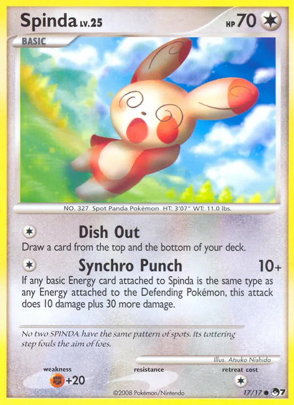 Spinda — POP Series 7 #17 (Pokémon TCG card)