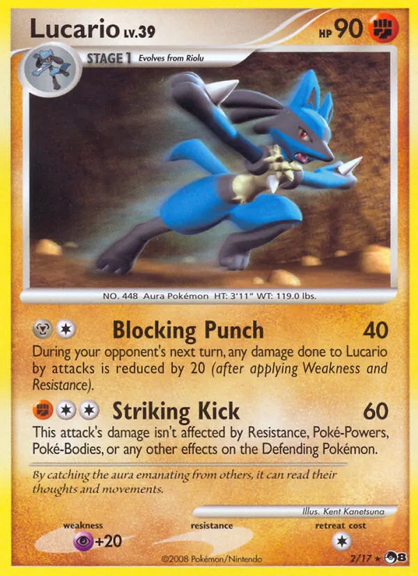 Lucario — POP Series 8 #2 (Pokémon TCG card)