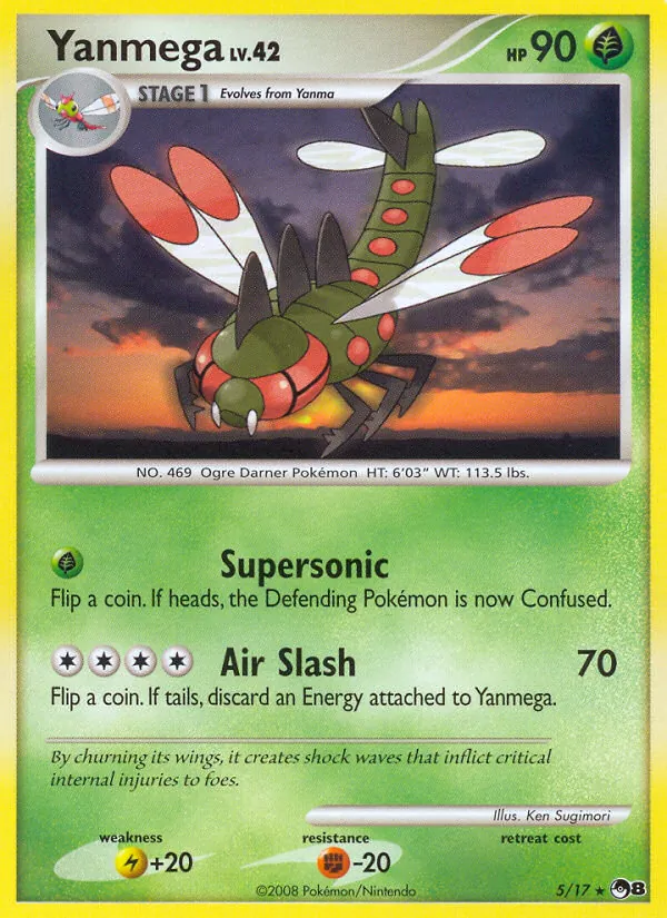 Yanmega — POP Series 8 #5 (Pokémon TCG card)