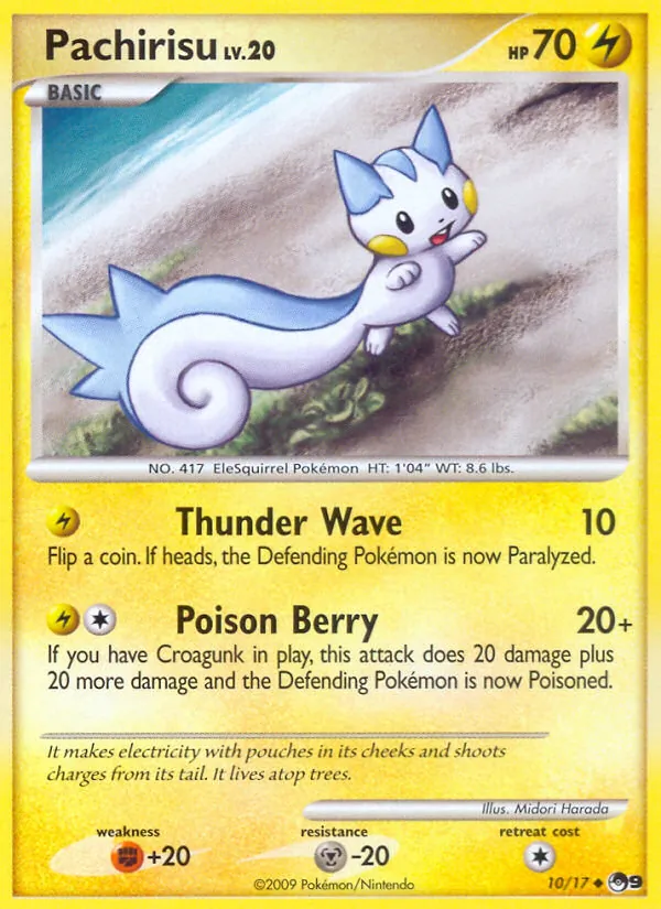 Pachirisu — POP Series 9 #10 (Pokémon TCG card)