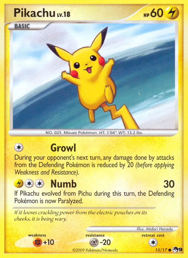 Pikachu — POP Series 9 #15 (Pokémon TCG card)