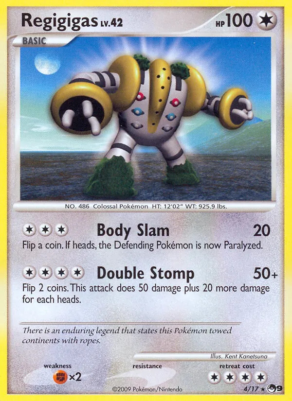 Regigigas — POP Series 9 #4 (Pokémon TCG card)