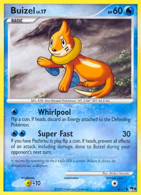 Buizel — POP Series 9 #6 (Pokémon TCG card)
