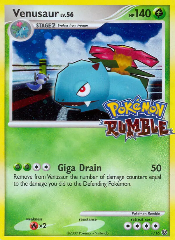Venusaur — Pokémon Rumble #1 (Pokémon TCG card)