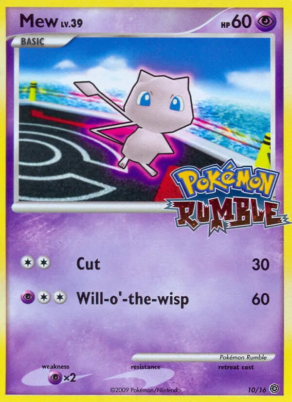 Mew — Pokémon Rumble #10 (Pokémon TCG card)