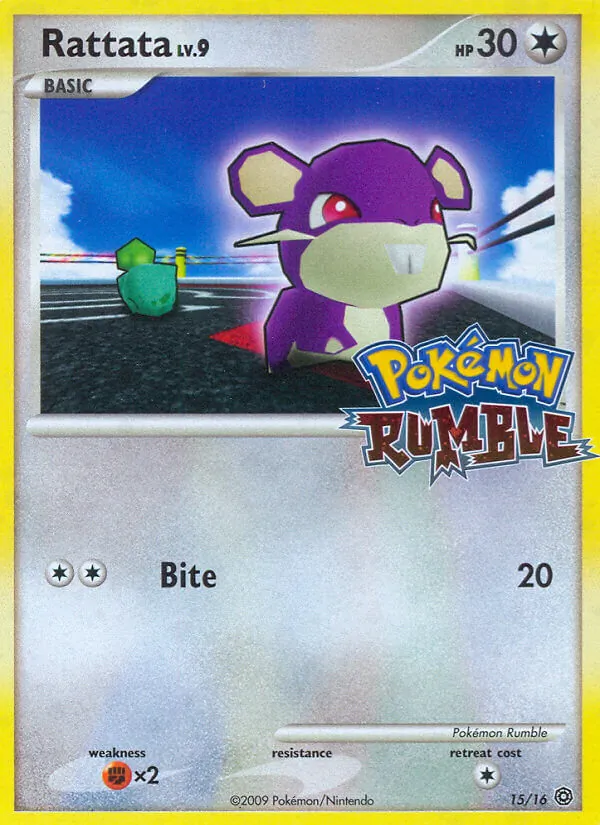 Rattata — Pokémon Rumble #15 (Pokémon TCG card)