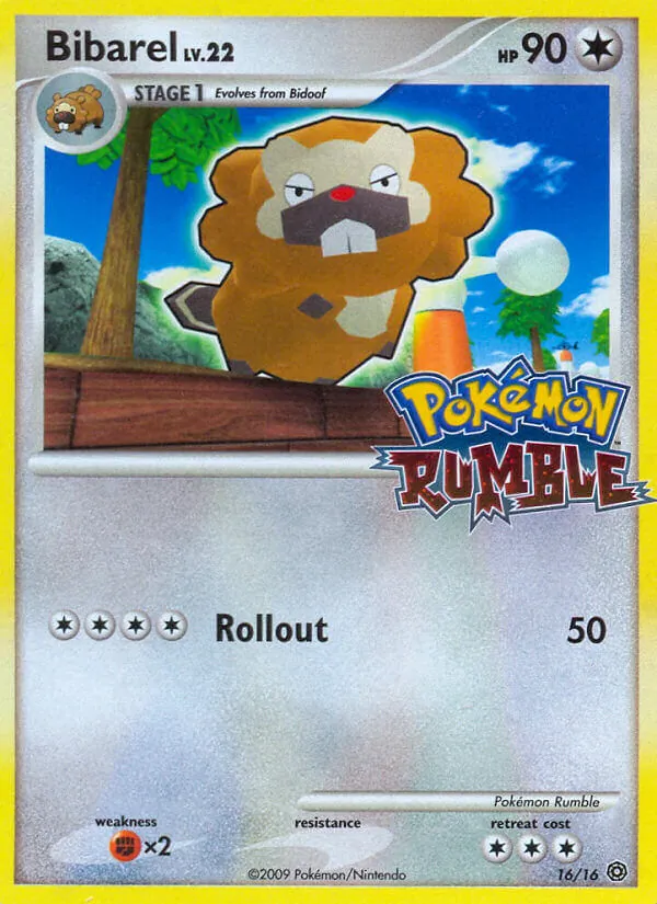 Bibarel — Pokémon Rumble #16 (Pokémon TCG card)
