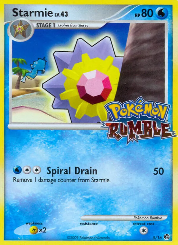 Starmie — Pokémon Rumble #5 (Pokémon TCG card)