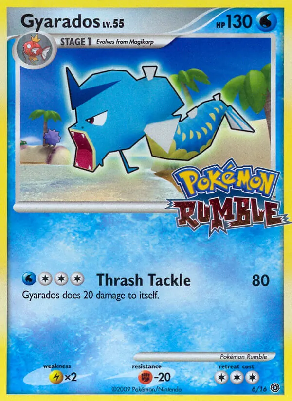 Gyarados — Pokémon Rumble #6 (Pokémon TCG card)