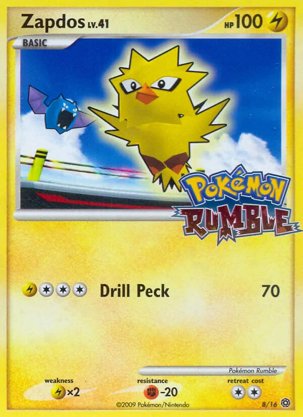 Zapdos — Pokémon Rumble #8 (Pokémon TCG card)