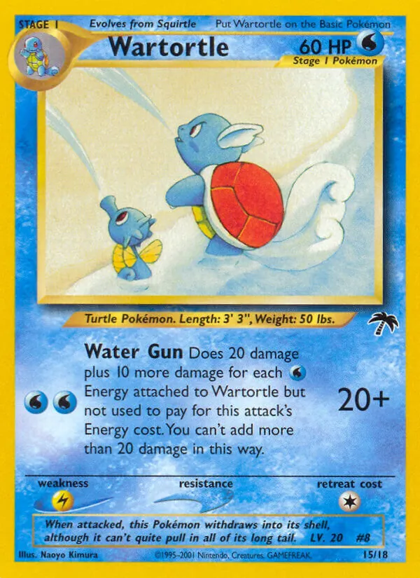 Wartortle — Southern Islands #15 (Pokémon TCG card)