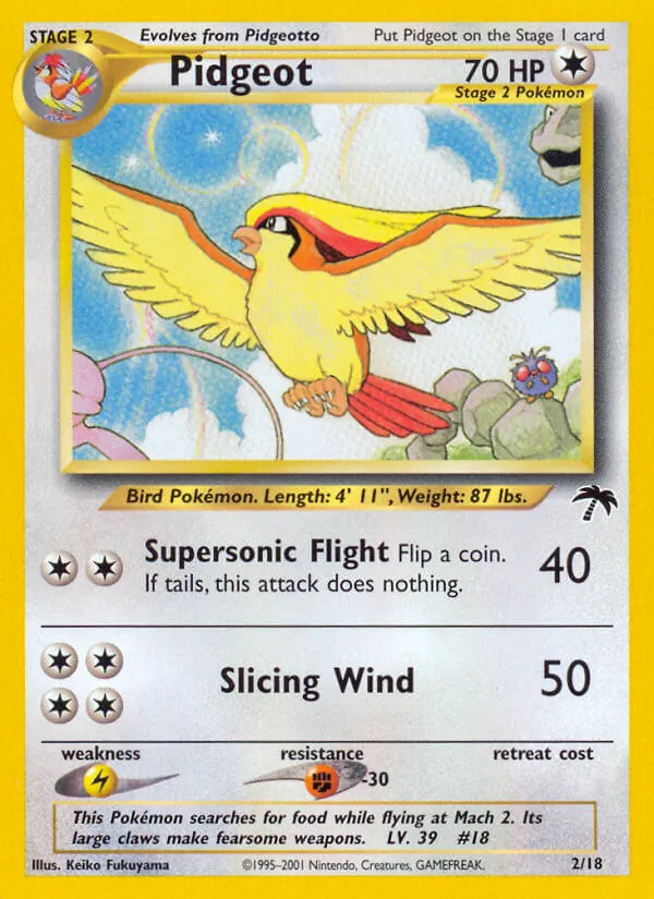 Pidgeot — Southern Islands #2 (Pokémon TCG card)