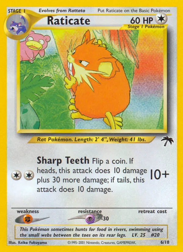 Raticate — Southern Islands #6 (Pokémon TCG card)