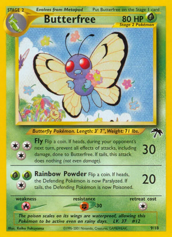 Butterfree — Southern Islands #9 (Pokémon TCG card)