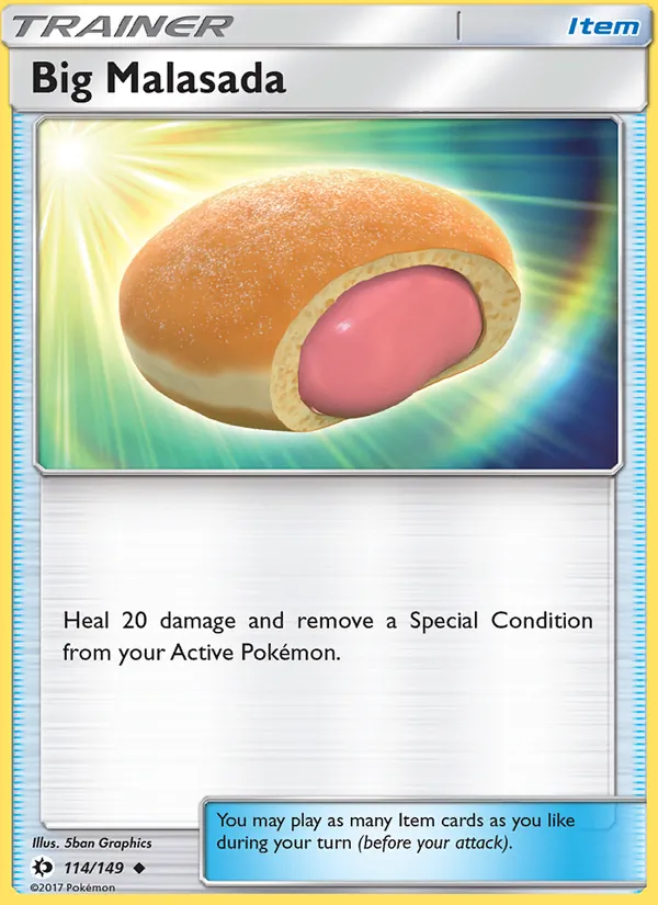 Big Malasada — Sun & Moon #114 (Pokémon TCG card)