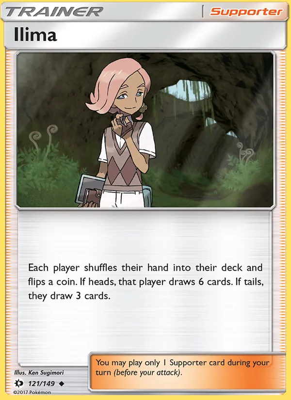Ilima — Sun & Moon #121 (Pokémon TCG card)