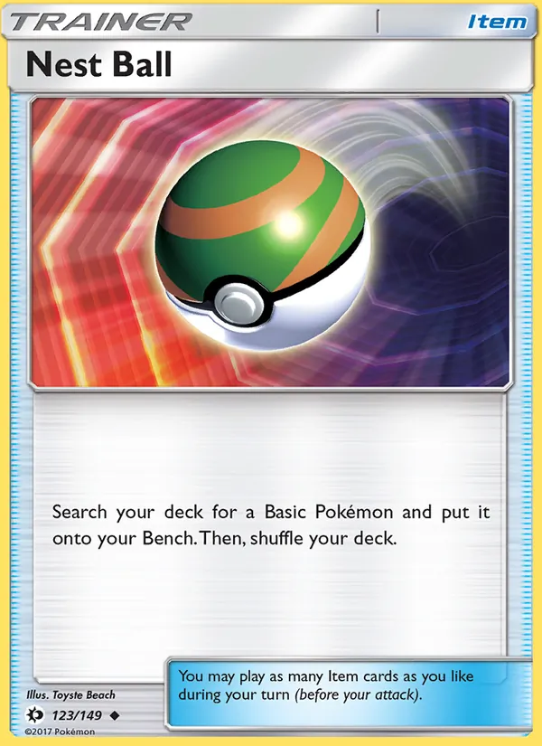 Nest Ball — Sun & Moon #123 (Pokémon TCG card)