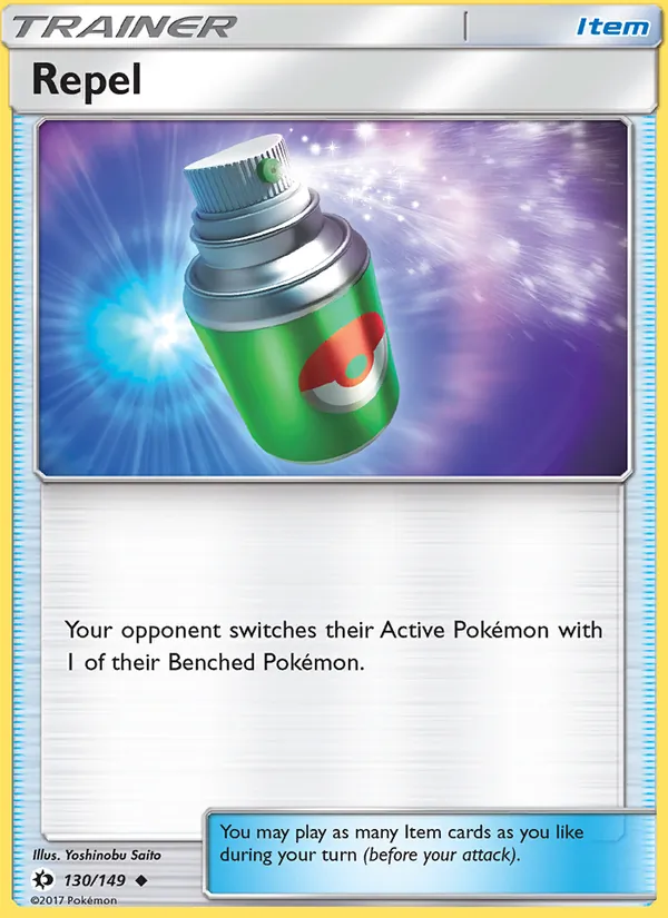 Repel — Sun & Moon #130 (Pokémon TCG card)