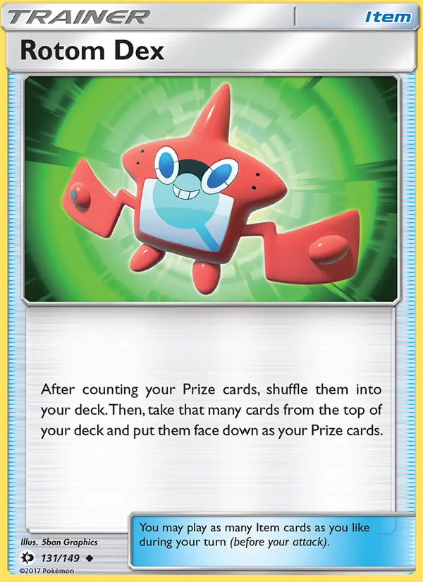 Rotom Dex — Sun & Moon #131 (Pokémon TCG card)