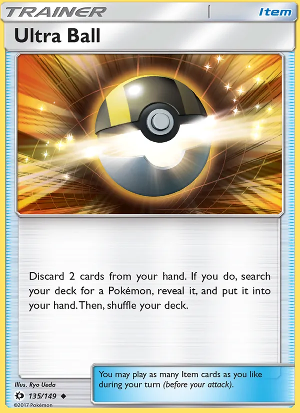 Ultra Ball — Sun & Moon #135 (Pokémon TCG card)