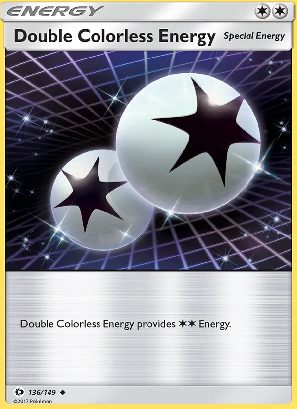 Double Colorless Energy — Sun & Moon #136 (Pokémon TCG card)