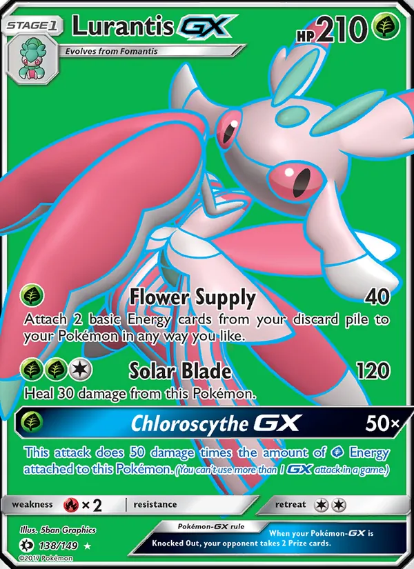 Lurantis GX — Sun & Moon #138 (Pokémon TCG card)