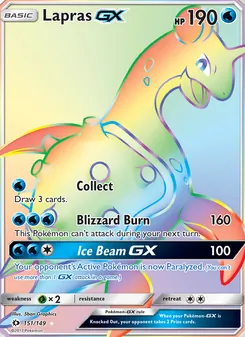 Lapras GX (Sun & Moon #151)