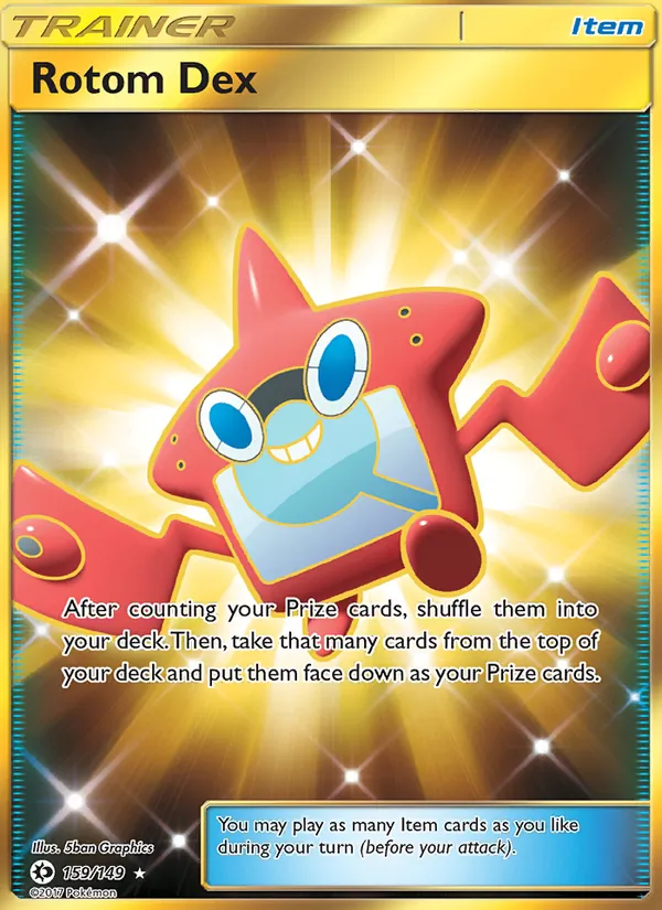 Rotom Dex — Sun & Moon #159 (Pokémon TCG card)