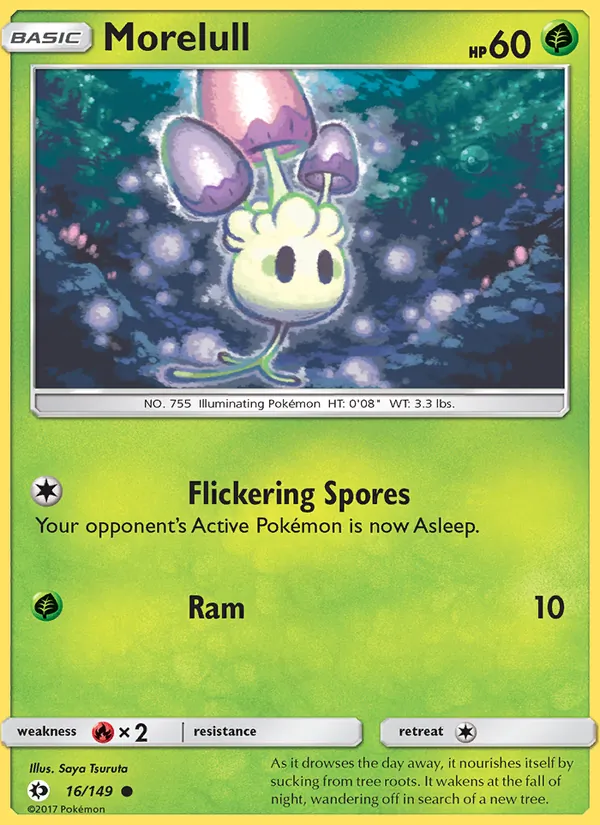 Morelull — Sun & Moon #16 (Pokémon TCG card)