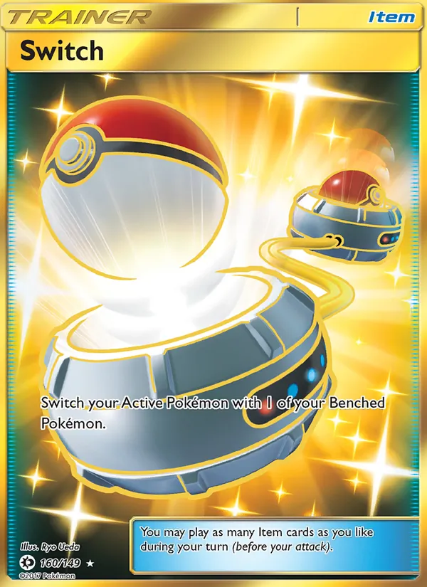 Switch — Sun & Moon #160 (Pokémon TCG card)