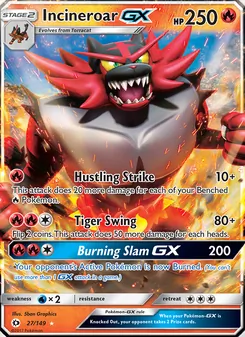 Incineroar GX (Sun & Moon #27)