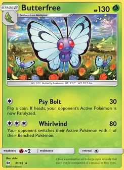 Butterfree (Sun & Moon #3)