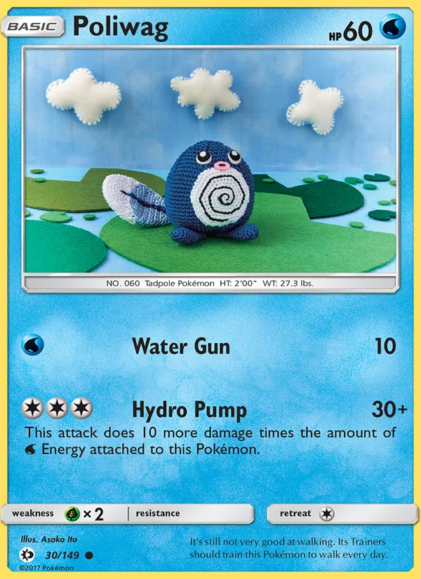 Poliwag — Sun & Moon #30 (Pokémon TCG card)