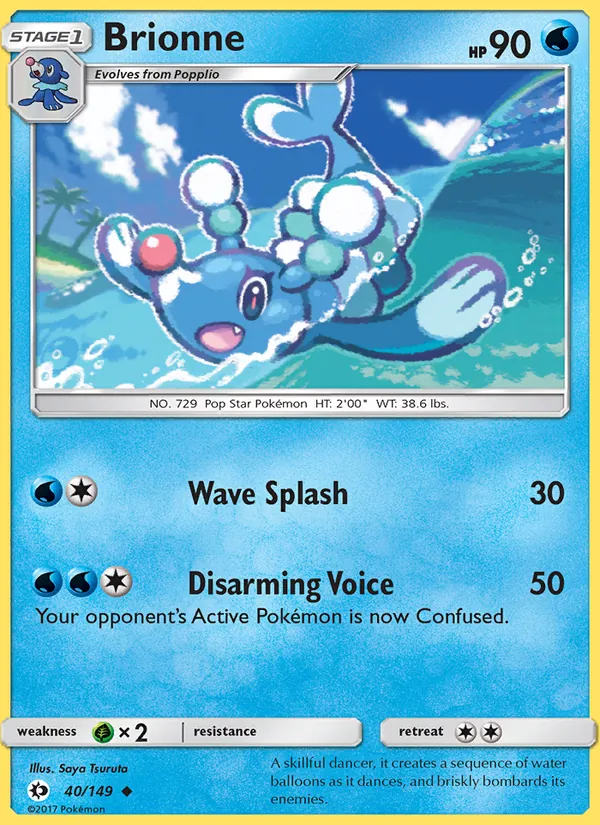 Brionne — Sun & Moon #40 (Pokémon TCG card)