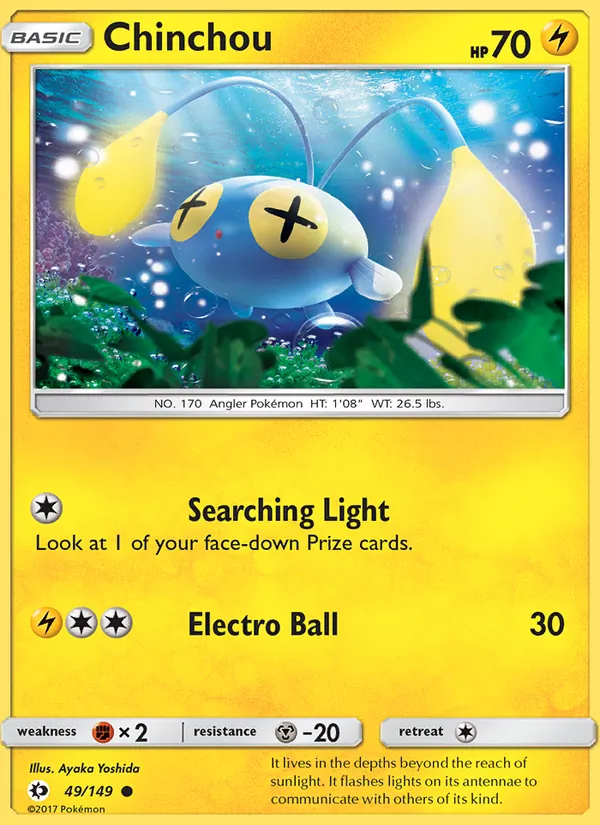 Chinchou — Sun & Moon #49 (Pokémon TCG card)