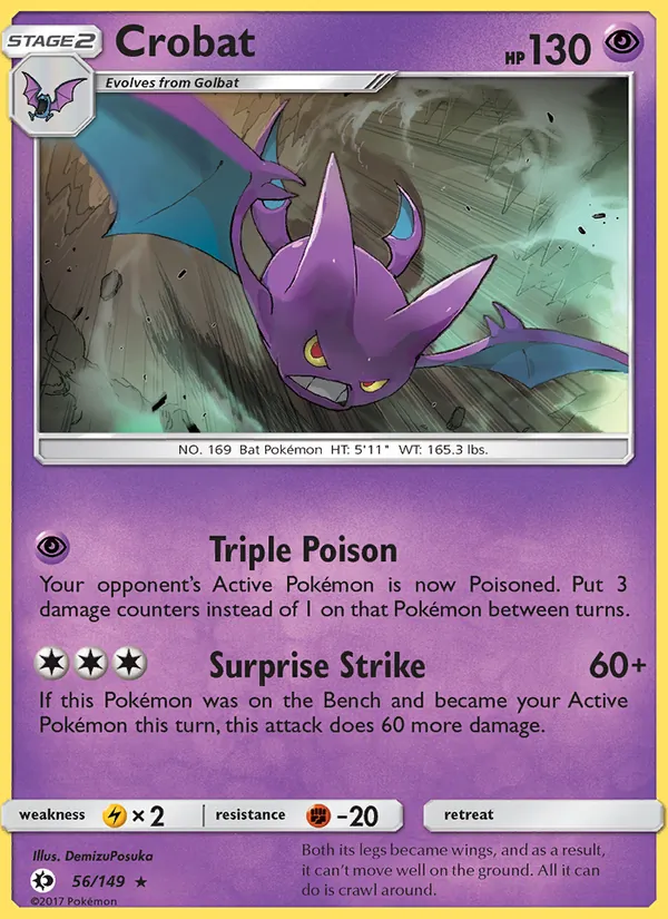 Crobat — Sun & Moon #56 (Pokémon TCG card)