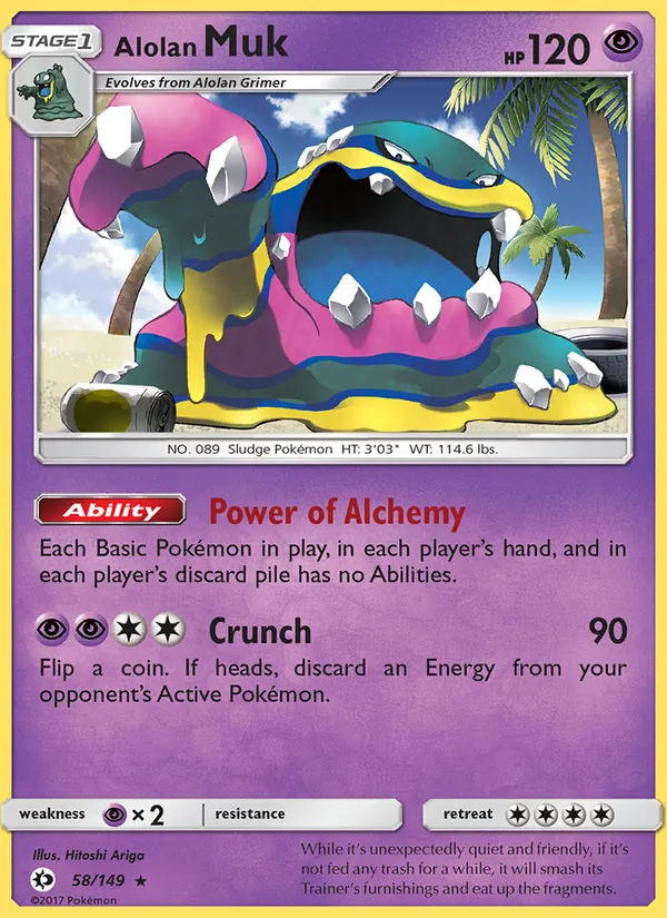 Alolan Muk — Sun & Moon #58 (Pokémon TCG card)