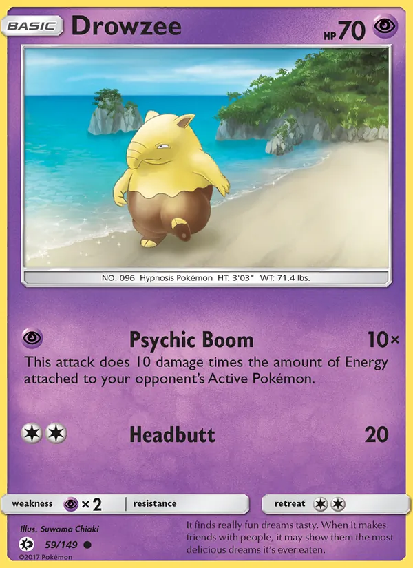 Drowzee — Sun & Moon #59 (Pokémon TCG card)
