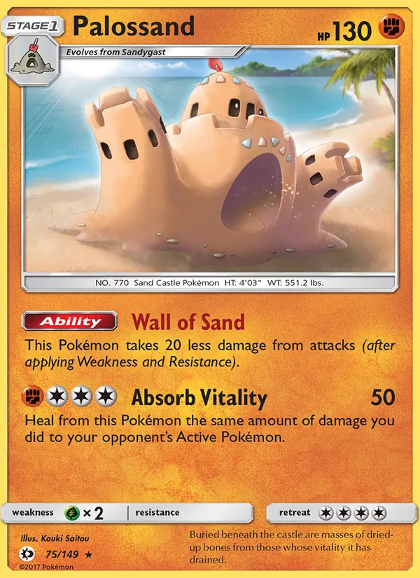 Palossand — Sun & Moon #75 (Pokémon TCG card)