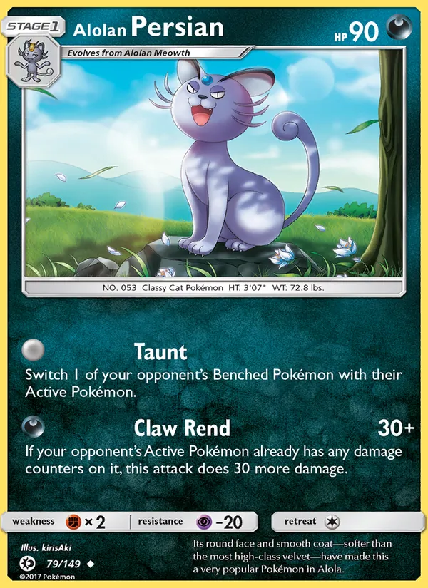 Alolan Persian — Sun & Moon #79 (Pokémon TCG card)