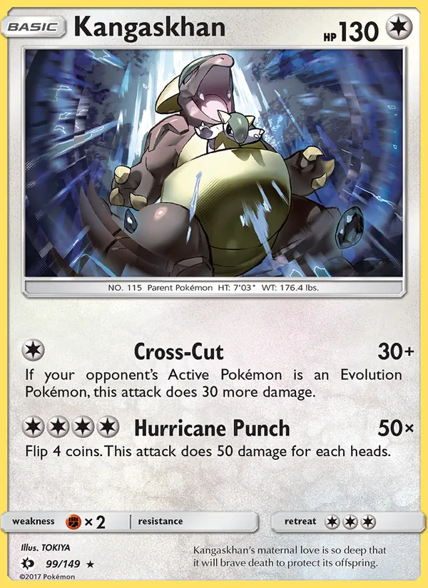 Kangaskhan — Sun & Moon #99 (Pokémon TCG card)