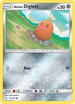 Alolan Diglett (Unbroken Bonds #121)