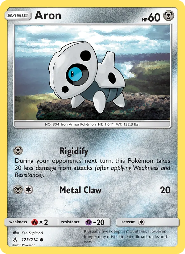 Aron — Unbroken Bonds #123 (Pokémon TCG card)
