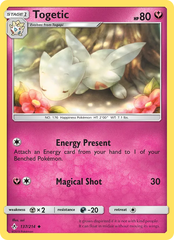 Togetic — Unbroken Bonds #137 (Pokémon TCG card)
