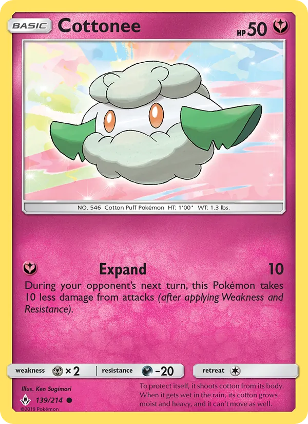 Cottonee — Unbroken Bonds #139 (Pokémon TCG card)