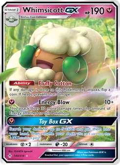 Whimsicott GX (Unbroken Bonds #140)