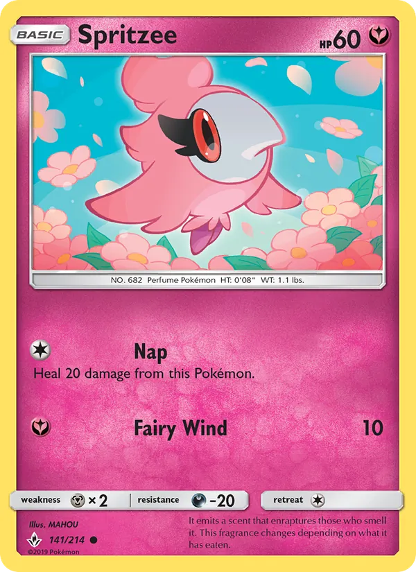 Spritzee — Unbroken Bonds #141 (Pokémon TCG card)