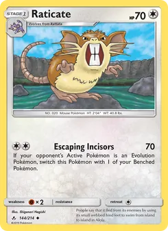 Raticate (Unbroken Bonds #144)